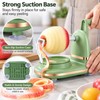 3-in-1 Hand Crank Fruit & Vegetable Peeler for Kitchen Prep