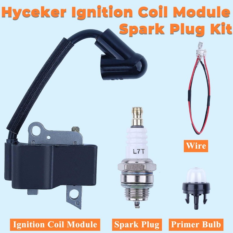 Hyceker Ignition Coil Module & Spark Plug Kit For Husqvarna
