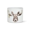 Abbott Collection 27-PL-CN-04-SM Small Forest Prince Moose Planter, White/Black