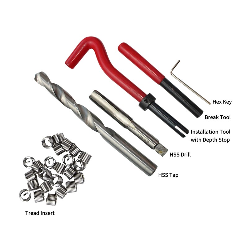 20Pcs Metric Thread Repair Insert Kit M5 M6 M8 M10