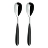 Grunwerg 2TAS650BK Yin & Yang Table Spoons, Stainless Steel, Black