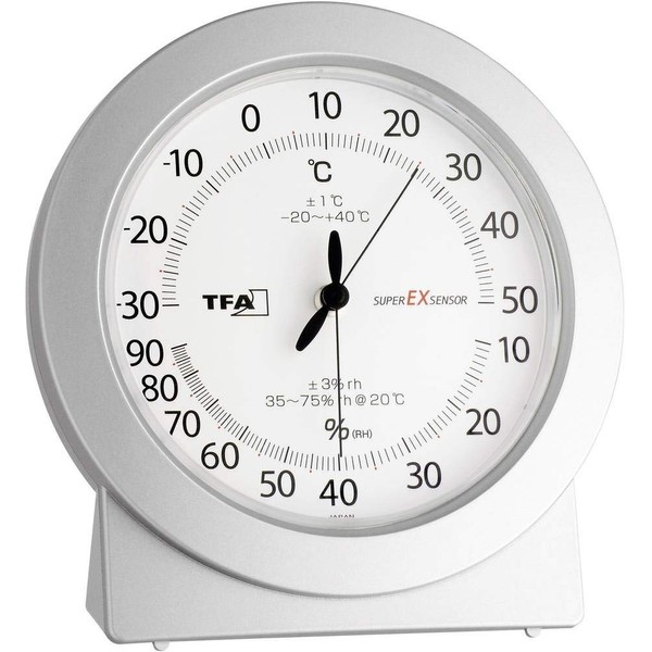 TFA Dostmann 45.202 Analoges Präzisions-Thermo-Hygrometer, zur Kontrolle von Temperatur und