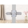 BRINKS – Transitional Keyed Entry Wave Door Lever, Satin Nickel