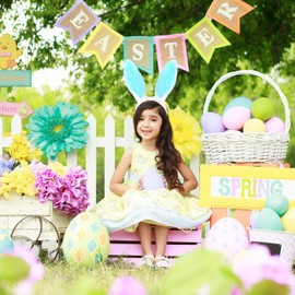 Vsiozian Cute Bunny Ears Headband Easter Headbands for Women Easter Accessories for Women