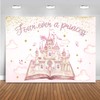 Mocsicka Four Ever a Princess Birthday Backdrop for Castle Party