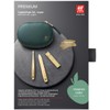 ZWILLING Manicure Pedicure Set 3-Piece Compact Nail Clippers Vegan Apple