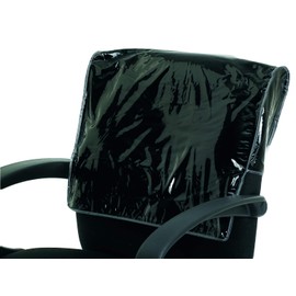 Betty Dain Deluxe Chairback Cover, Prevents Damage To Spa/Salon Chair Upholstery From Stains, Chemicals, Moisture, and Wear, Square, Fits Most Salon Chairs, Durable Vinyl, Clear