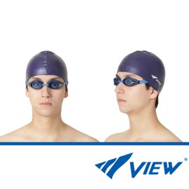 View AILE V240SA BL Swimming Goggles, Racing Goggles, Cushioned, For Ages 10 - Adults, WA Approved Model, Fitness, Anti-Fog Function, Equipped with SWIPE