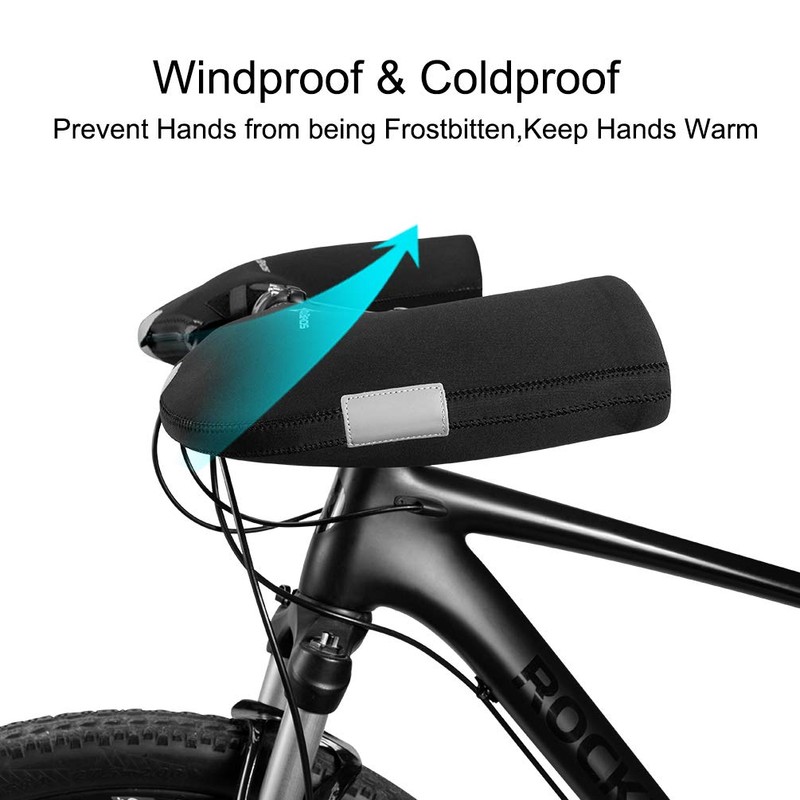 ROCK BROS Handlebar Covers Cold Weather Mountain Bike Handlebar Warmers