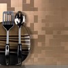 DICOFUN 10 Sheets Copper Peel and Stick Tile Backsplash, Stainless