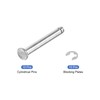 sourcing map 10Set M4x30mm 304 Stainless Steel Cylindrical Shaft Snap