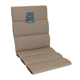 LILENO HOME Garden Chair Cushions in Sand Sundance [Set of 1 - Low-Back] - Comfortable Loungers as Seat Cushions for Garden Furniture - Chair Cushion for Garden Chairs and Folding Chairs