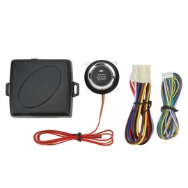 Aramox Car Push Start System, Smart Push to Start Ignition Kit Engine Start Stop Button System Universal for DC 12V Vehicles