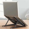 Adjustable Heat Dissipation Laptop Stand, 1 Count Plastic Foldable Laptop Desktop