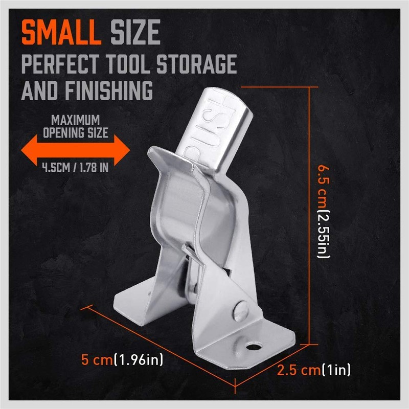 HORUSDY 10 Pack Spring Grip Mop and Broom Holder for