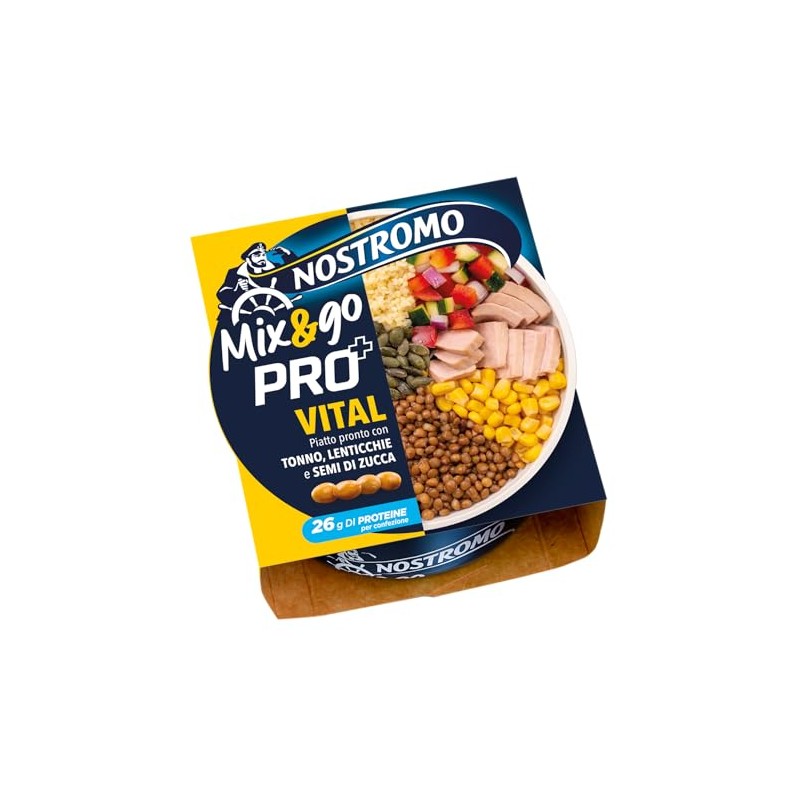 Nostromo - Mix&Go VITAL PRO+ Tonno con Lenticchie, Bulgur, Verdure