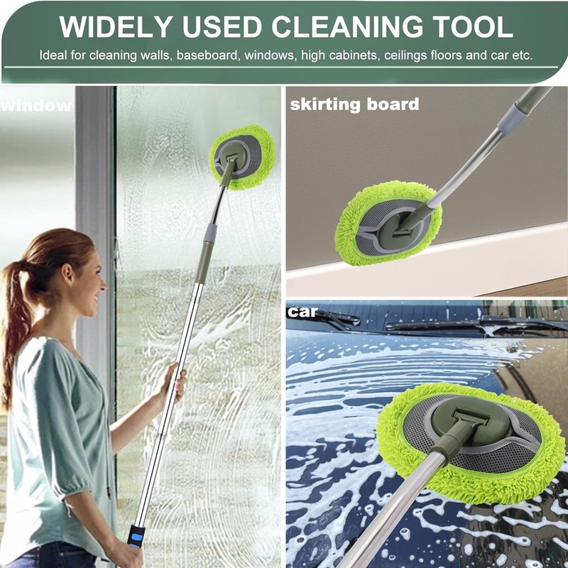 Wall Cleaner, Wall Cleaner Mop Green Mop for Walls Max