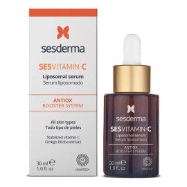 Sesderma C-Vit sérum liposomal 30 ml, vitamina C antioxidante y luminosidad día/noche