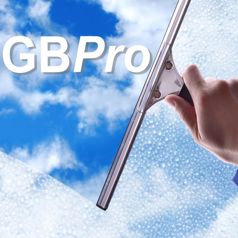 GBPro Professional Window Squeegee Stainless Wiper 15cm / 6 inches