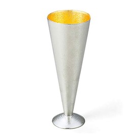Noseku 501344 Champagne Glass, S, Gold Foil, Approx. 5.1 fl oz (150 cc), Tin