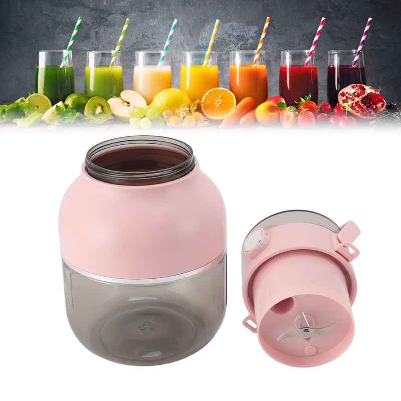 Portable Blender Cup 500ML USB Rechargeable Cordless Mini Electric Juicer