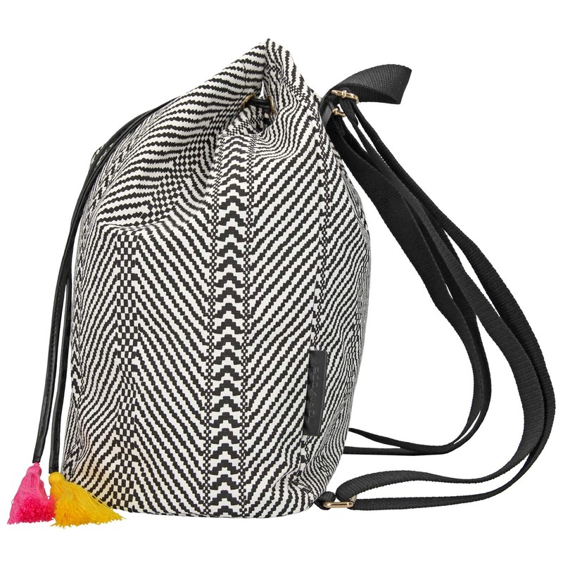 Depesche TOPModel 10977 Backpack with Drawstring, Black and White, Approx.