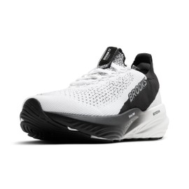 Brooks Men’s Glycerin Stealthfit 22 Neutral Running Shoe - White/Grey/Black - 12 Medium