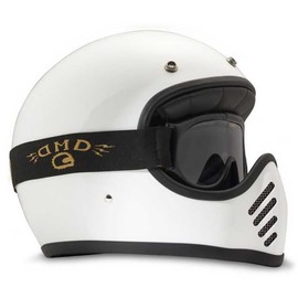 DMD Ghost Smoke Motorcycle Goggles (Black/Strong Tint)