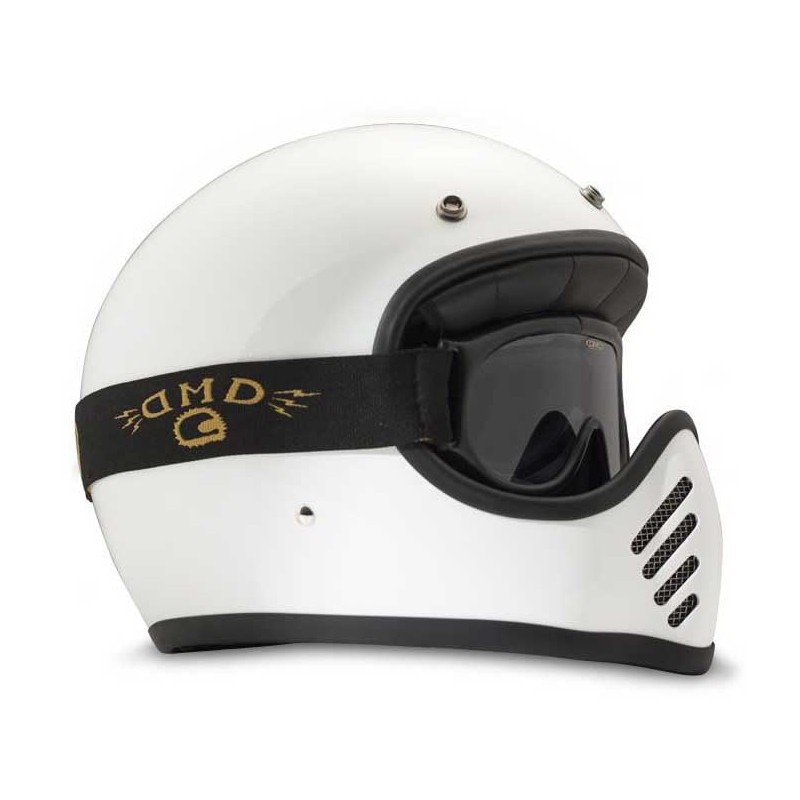 DMD Ghost Smoke Motorcycle Goggles (Black/Strong Tint)