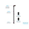NOVA Medical Products Palm Grip Orthopedic Handle Walking Cane for