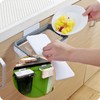 Wooden and Plastic Bin Bag Holder Waste Separator