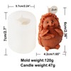 Moldes de silicona para velas (Paquete de 2 moldes para
