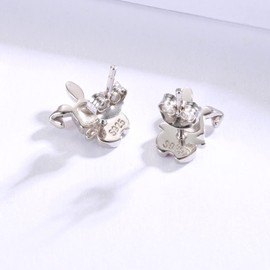 925 Sterling Silver Bunny Rabbit Stud Earrings for Women Cute Easter Jewelry Gift (Rabbit 3)