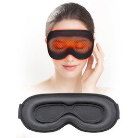 Sleep Mask, EVA BELLE Heated Eye Mask, Electric Sleeping Eye Mask, Warm Eye Compress Mask for Stye Relief, Adjustable Temperature & Timer, Electric Eye Heating Pad for Men Women-Graphene Heating