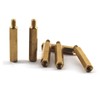 6pcs M5x50+7 Hex Copper Column Brass Screw Computer Motherboard Spacer