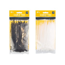 Cable Ties Adjustable Zip for Cable Management Multipurpose Assorted Color Plastic Zip Organization and Security Tie Wraps for Home Office Garden Workshop 2.5mm X 150mm(150pcs)