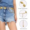 PACIOCEAN Vintage Gold Waist Chain Belt, Boho Metal Cowgirl Belt
