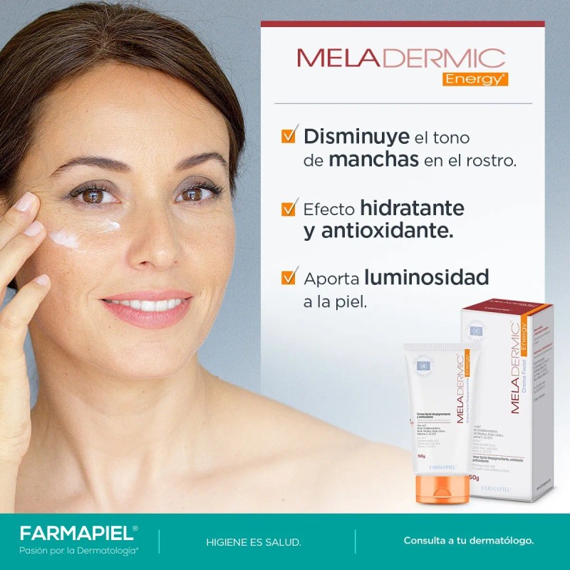 Crema Aclaradora Despigmentante Facial Meladermic Energy 50g