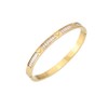 MILAKOO 14K Gold Plated Stainless Steel Bracelets Distance Love Rhinestone