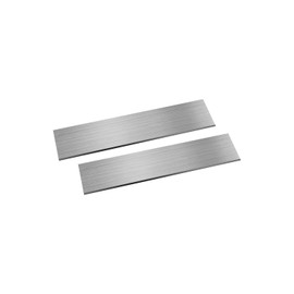 szkoo 2pcs 304 Stainless Steel Flat Bar, 1/4" x 1-9/16" x 8" (TxWxL) Brushed Finish Trim Strips Stainless Steel Sheet for Kitchen DIY Craft Making