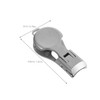 Generic Mini Stainless Steel Nail Clippers with Splash Design Sharp