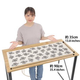 Gururin Tenugui Jomon Light Darkening Utensil Figurine, Staying Generated, Approx. 13.8 x 35.4 inches (35 x 90 cm), Quick Drying, Made in Japan, 1 Sheet, Dark Brown