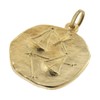 trendor Libra Zodiac Sign Diameter 20 mm Men's Necklace Gold