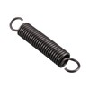 QUARKZMAN 100 mm Free Length Double Hook Tension Spring x 1 Piece Metal Extension Coil Springs for Industrial Machines Black
