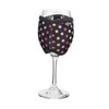 Oenophilia Vino Hug Neoprene Wine Glass Sleeve Charm (Candy Dots