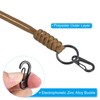 [PATIKIL] Paracord Lanyard 520mm Necklace Keychain Cord Metal Clasp Hook