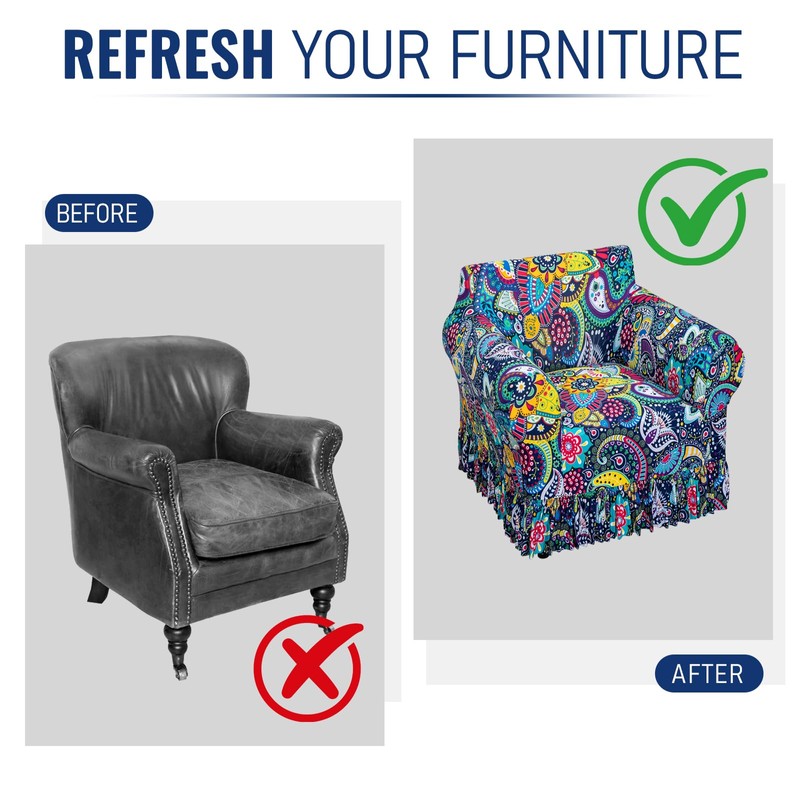 FUANGUI Armchair Slipcover Armchair Cover 1 Piece, Stretch Sofa Couch