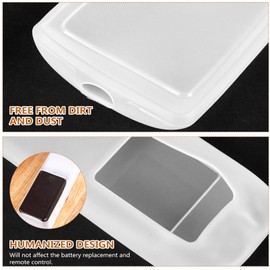 jojofuny 3 Pcs Remote Control Case Clear Remote Cover Remote Protective Skin Tv Remote Control Protective Remote Cover Controller Dust Sleeve Remotes Television Silica Gel Protective Case