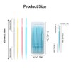 Double-Sided Plastic Toothpicks, Toothpick Brush, Pack of 240 Disposable Interdental