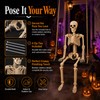 Sintuff Halloween Swinging Skeleton on Swing, Swinging Outdoor Ghost Decor